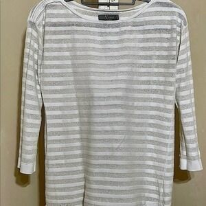 ALTAR’D STATE NATURALS WOMENS SZ MEDIUM STRIPED LONG SLEEVE TEE